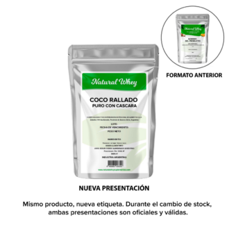 COCO RALLADO PURO CON CASCARA